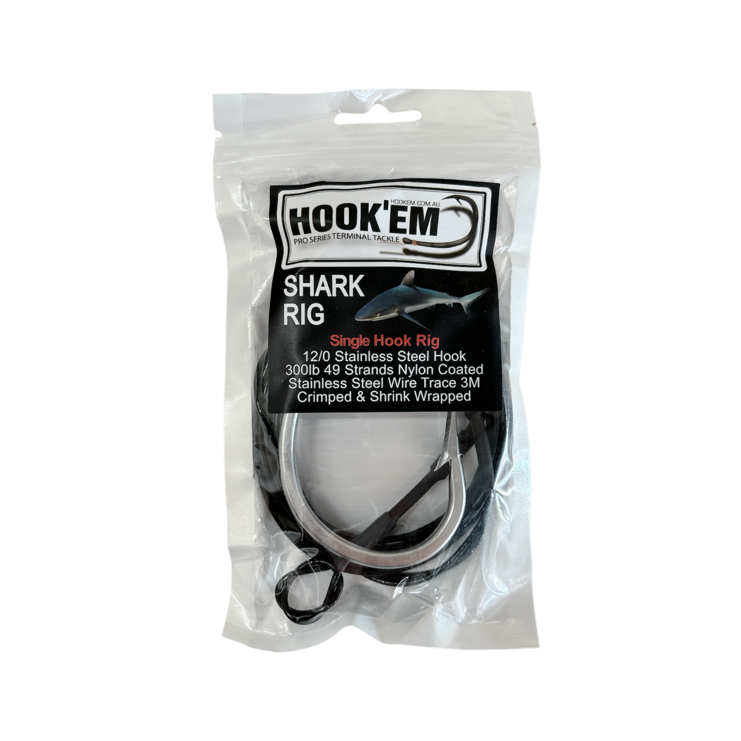 shark trace 10/0 single hook wire leader lures game fishing line stainles  wire