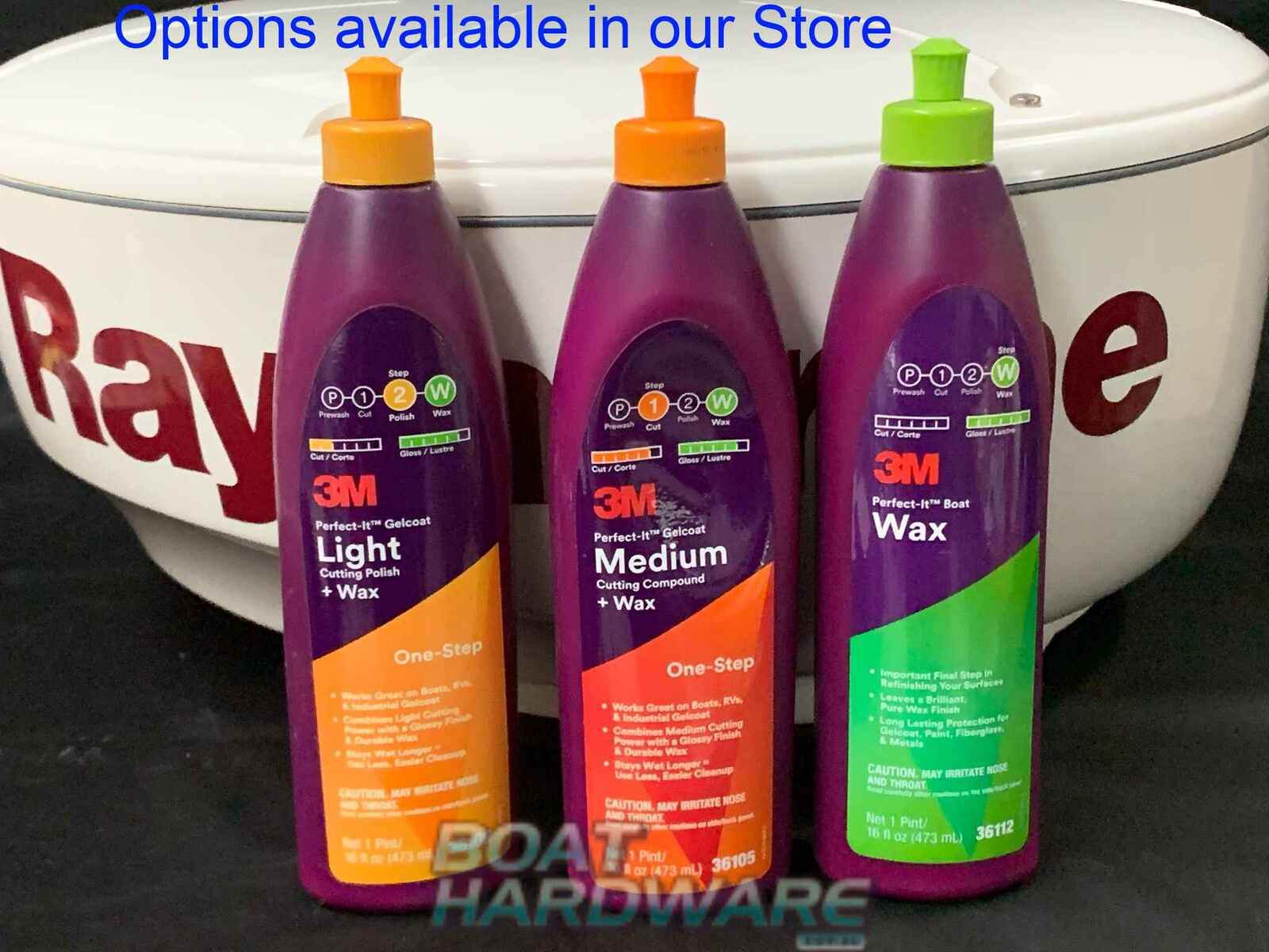  3M Perfect-It Boat Wax, 36112, 1 Pint, Contains Carnauba Wax,  Protects against Weather and Oxidation, For Boats and RVs : Automotive