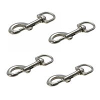 4 x Swivel Eye Snap 316 Stainless Steel 90mm