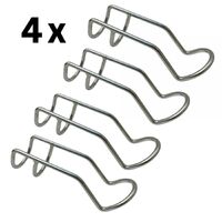 4 x Rod Holder 6mm Double Wire 316 Premium Stainless Steel