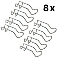 8 x Rod Holder 6mm Double Wire 316 Premium Stainless Steel