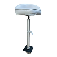 Boat Stand-Up Pro Seat Grey 4pc Complete Kit includes Base, Adjustable Pedestal, Mount & Seat