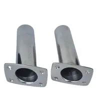 2 x Rod Holder 30 degree 316 Stainless Steel Flush Mount