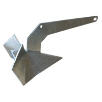 10kg Plough Anchor Delta Style - Galvanised Fixed Head