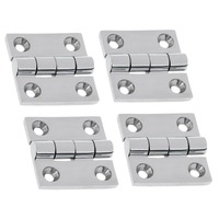 4 x Boat Door Hinge 38 x 38mm 316 Stainless Steel (FOUR PK)