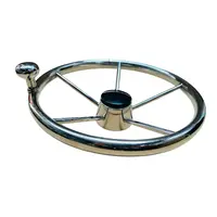 Steering Wheel Premium 316 Stainless Steel with Knob (340mm)