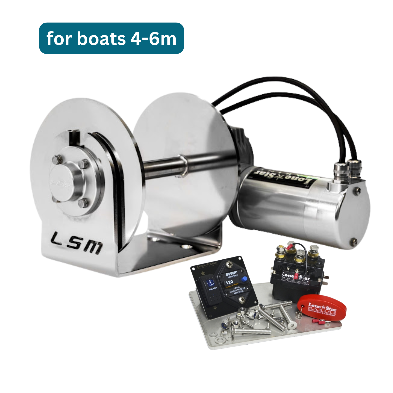 GX6 Jumbo  Lone Star Marine Massive Commercial Electric Anchor Winch