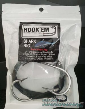 Shark/Game Rig 10/0 Double Hook with 300lb Wire Trace