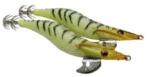 2 x Squid Jig Hosaku 3 grams Green Tiger (UV Reactive)