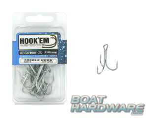 Size 1/0 Treble Hooks 10pce Blister Pack