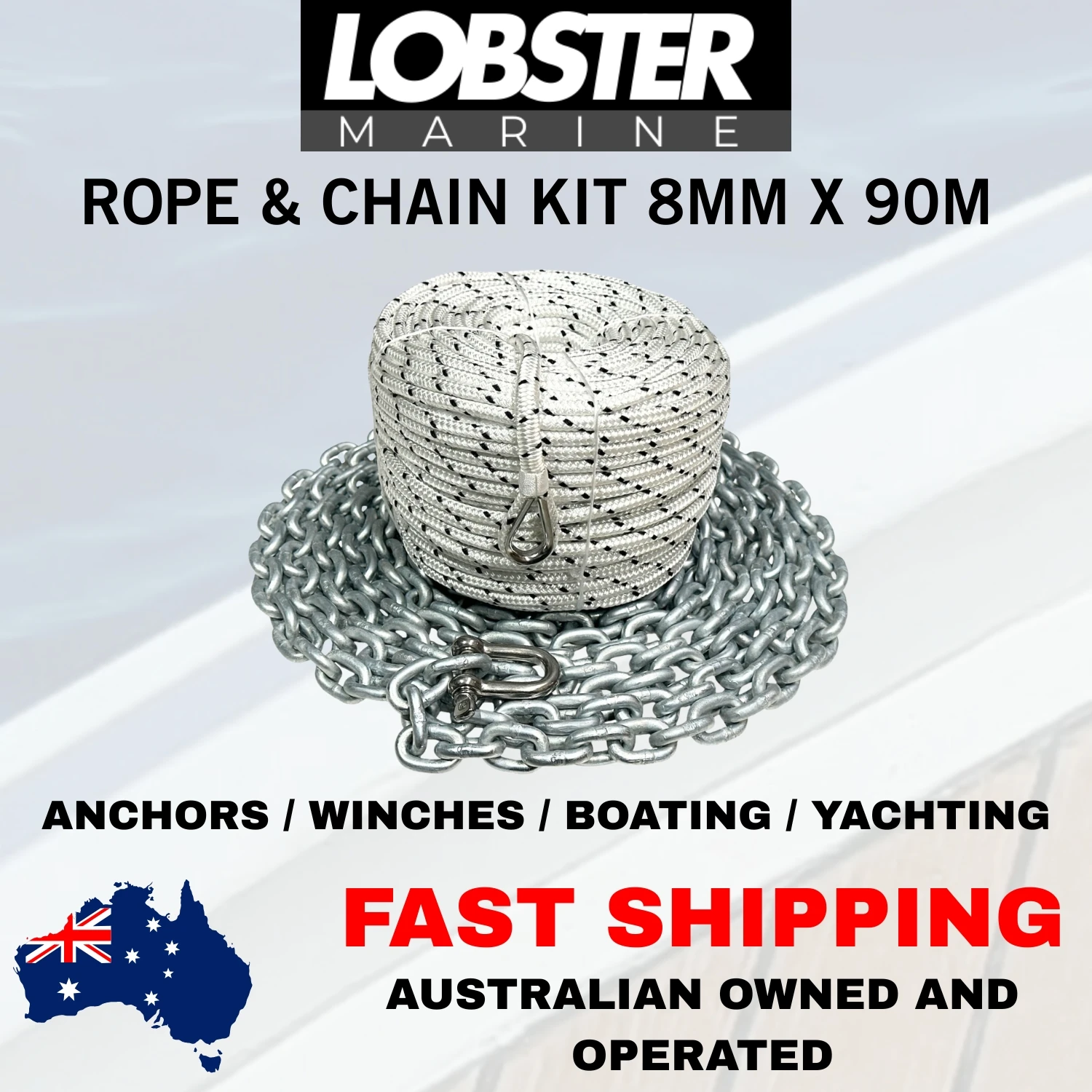 Rope and Chain Kit - 90m x 8mm - Image 9