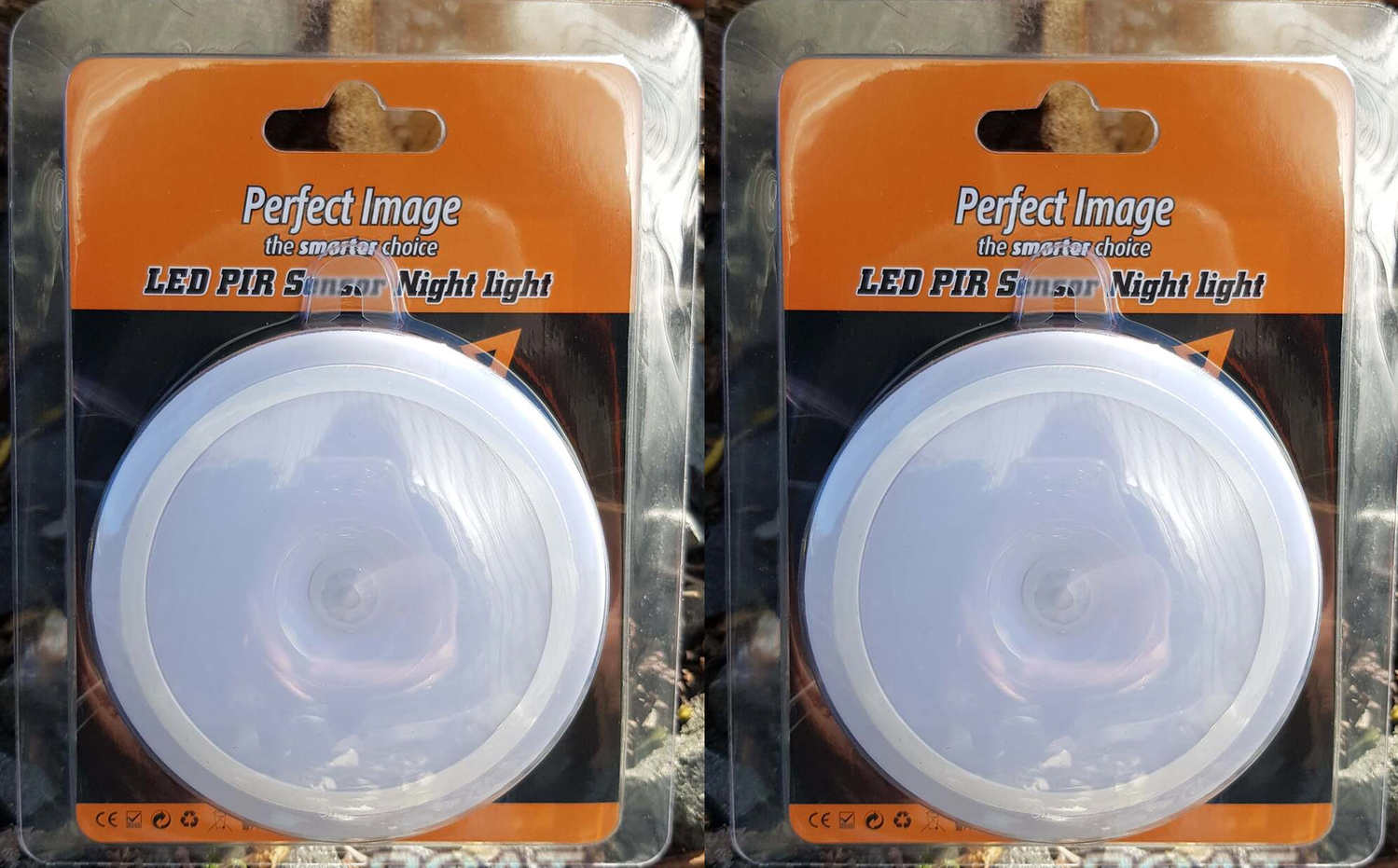 LED PIR Sensor Night Light x2 - Image 2