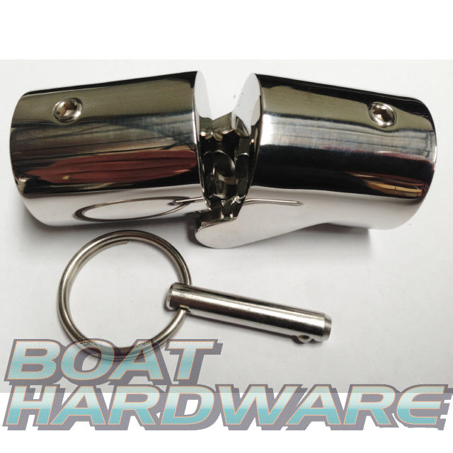 Locking Rail Tube Hinge with Pin (Suit 25mm Tubing) - Image 3