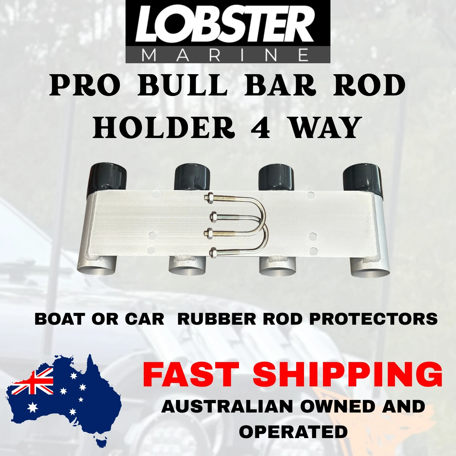 Bull Bar Rod Holder 4 Way - Image 9