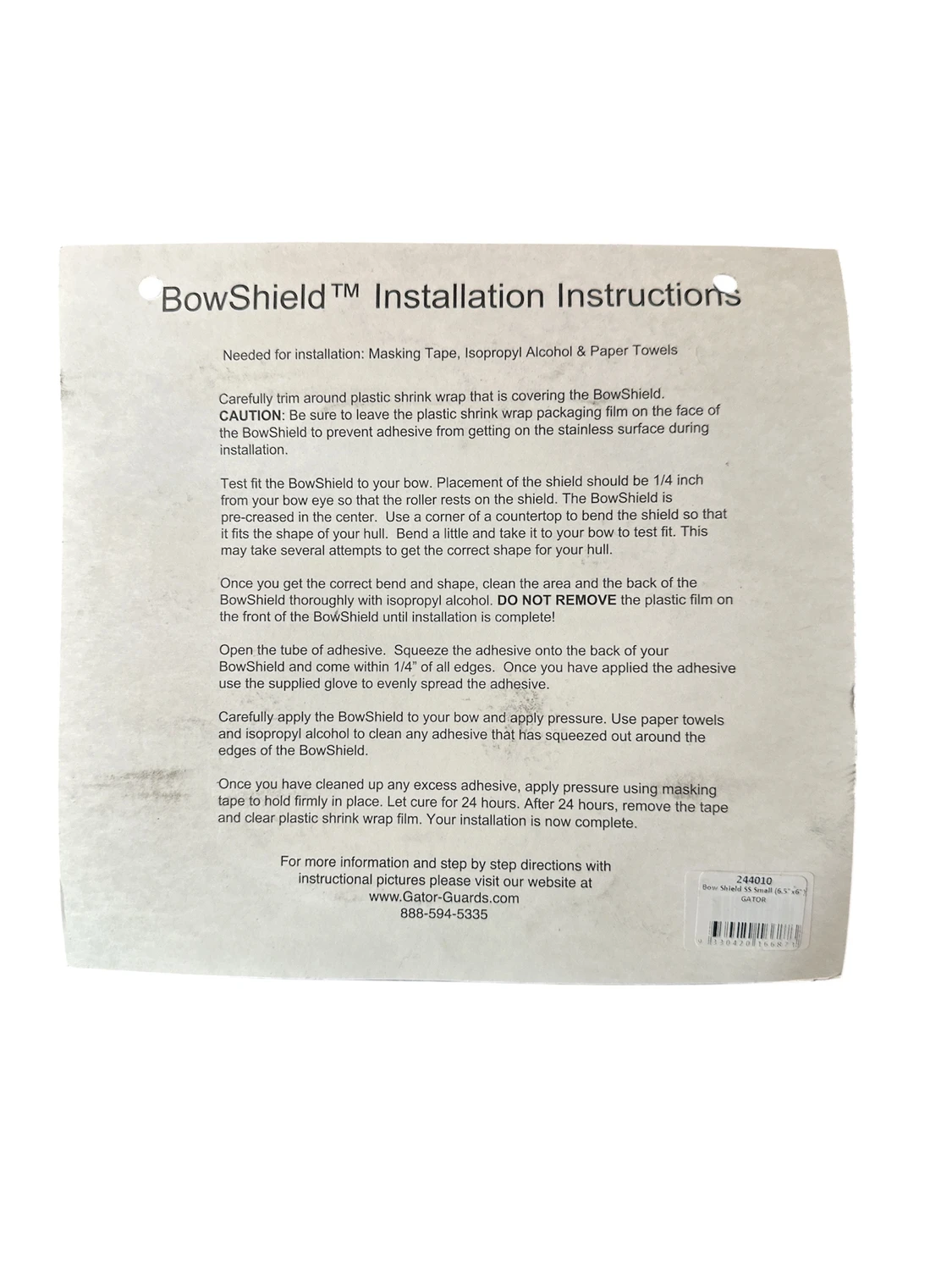 Bow Shield Protector - Small (165mm x 152mm) - Image 3