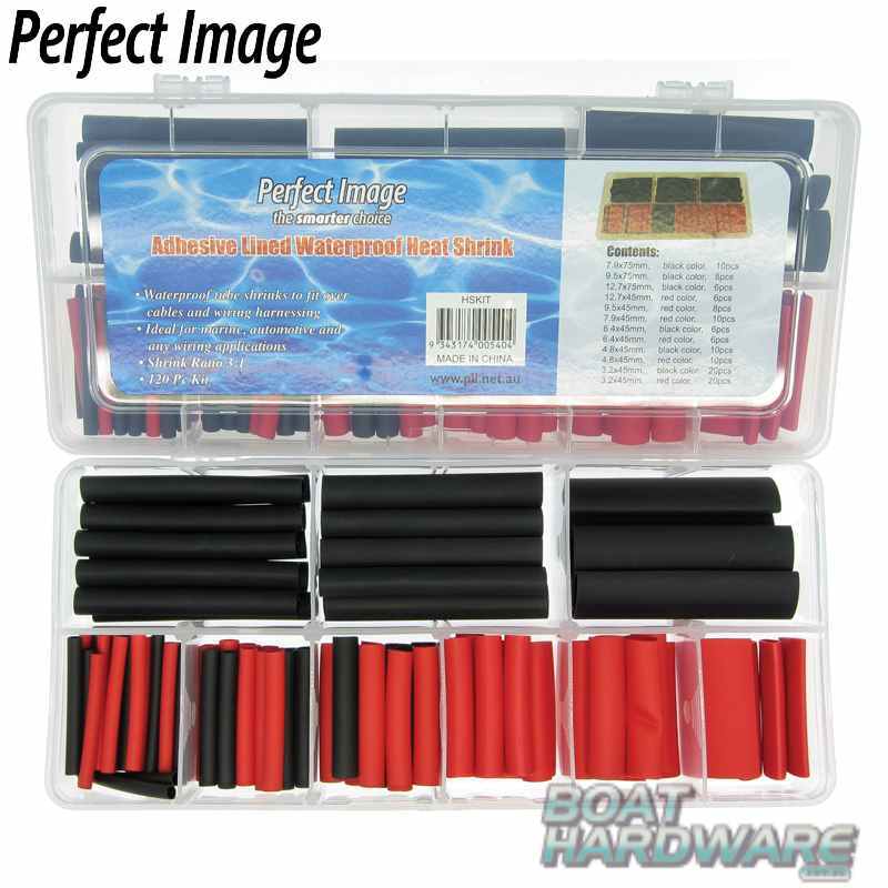 Adhesive Lined Waterproof Heat Shrink Tubes - Assorted - 120pc - Image 4