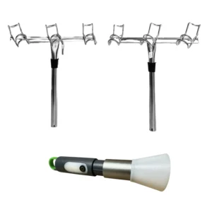 3 Way Rod Holder PAIR - WITH FREE TORCH