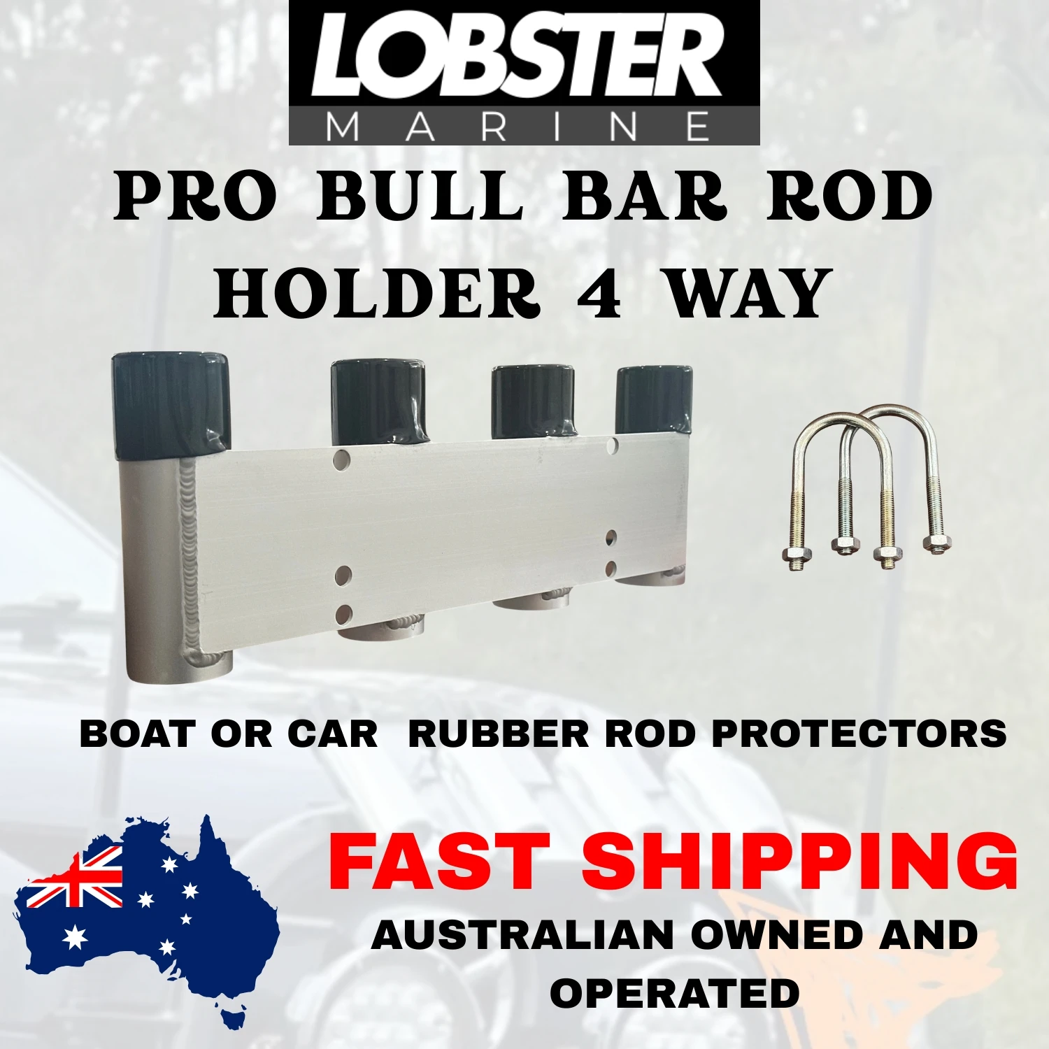 Bull Bar Rod Holder 4 Way - Image 10