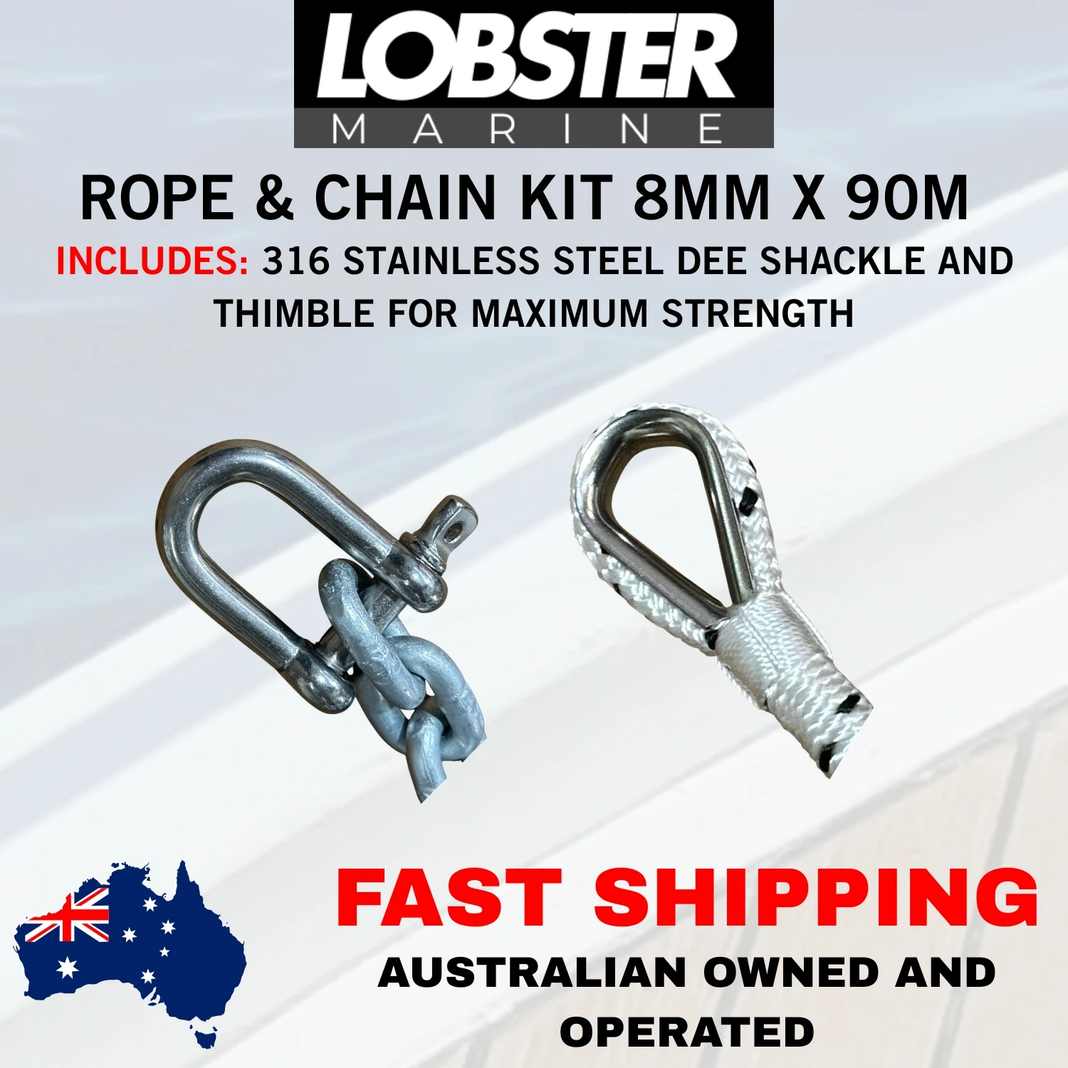 Rope and Chain Kit - 90m x 8mm - Image 10