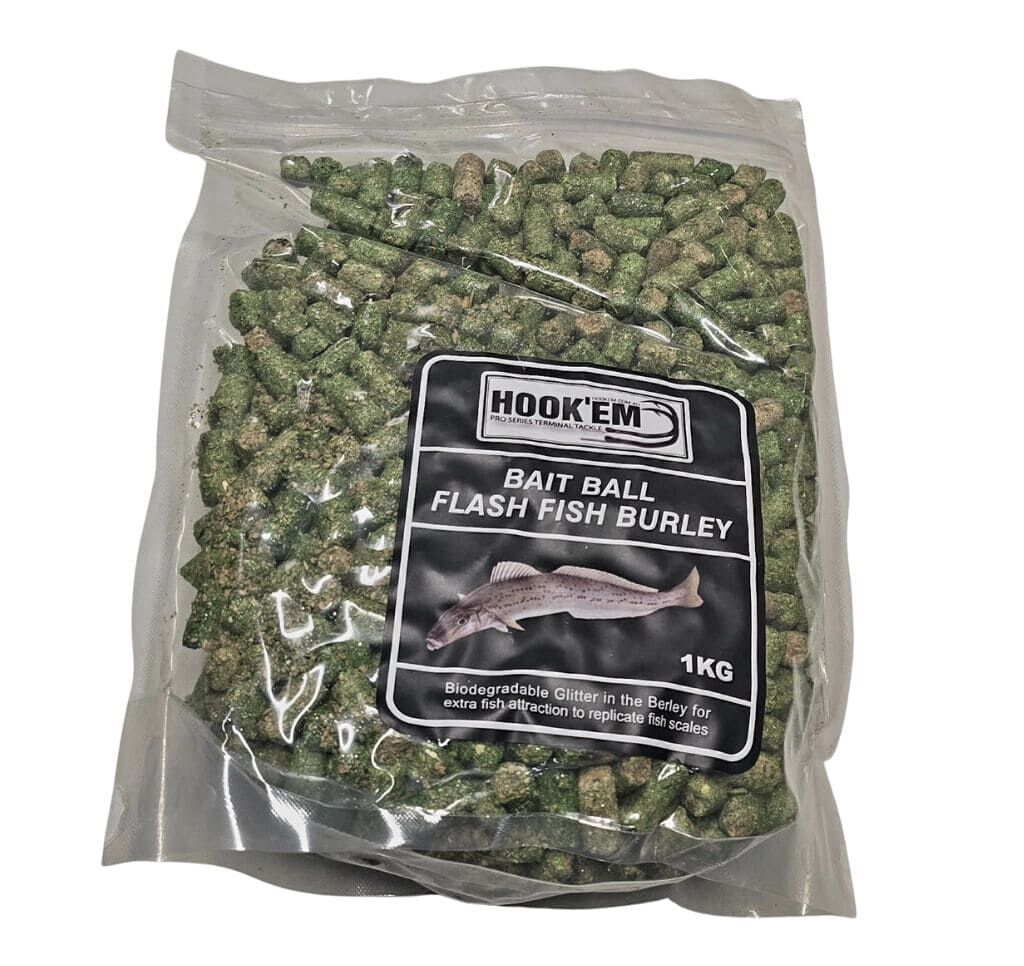 Berley Burley Bait GREEN LARGE Pellet Whiting Pack 1KG
