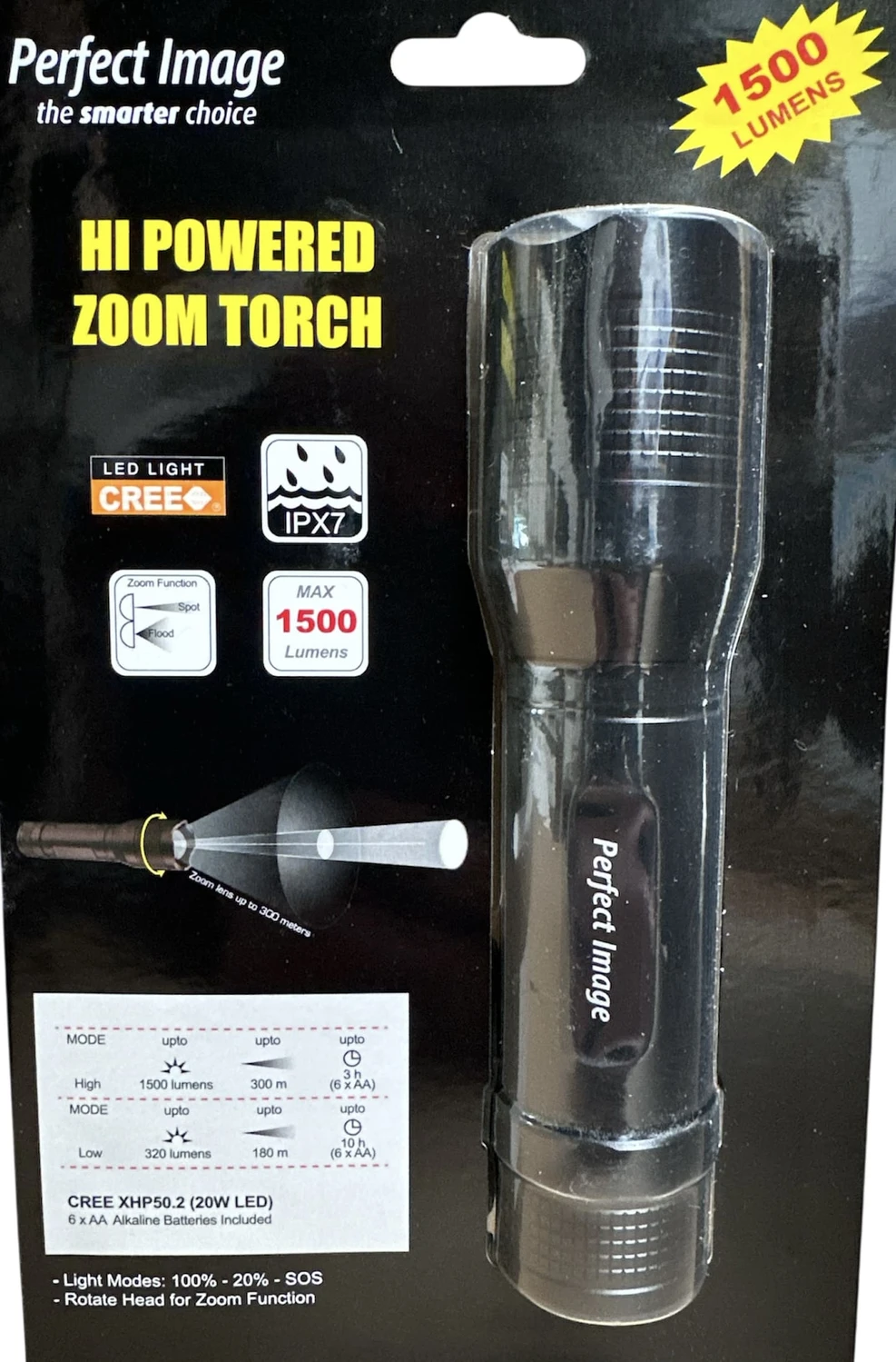 Zoom Torch - High Power 1500 Lumens - Image 6