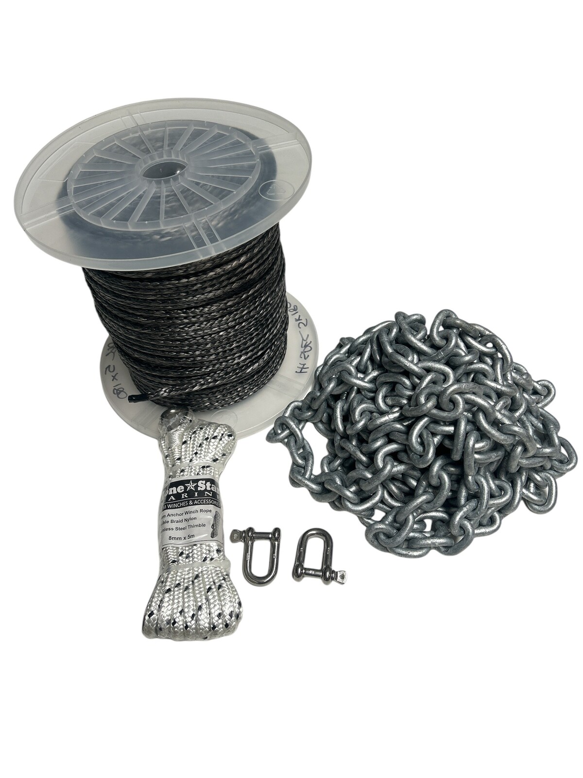 Lone Star Hi Spec Rope and Chain Kit (150m x 5mm) - Image 7