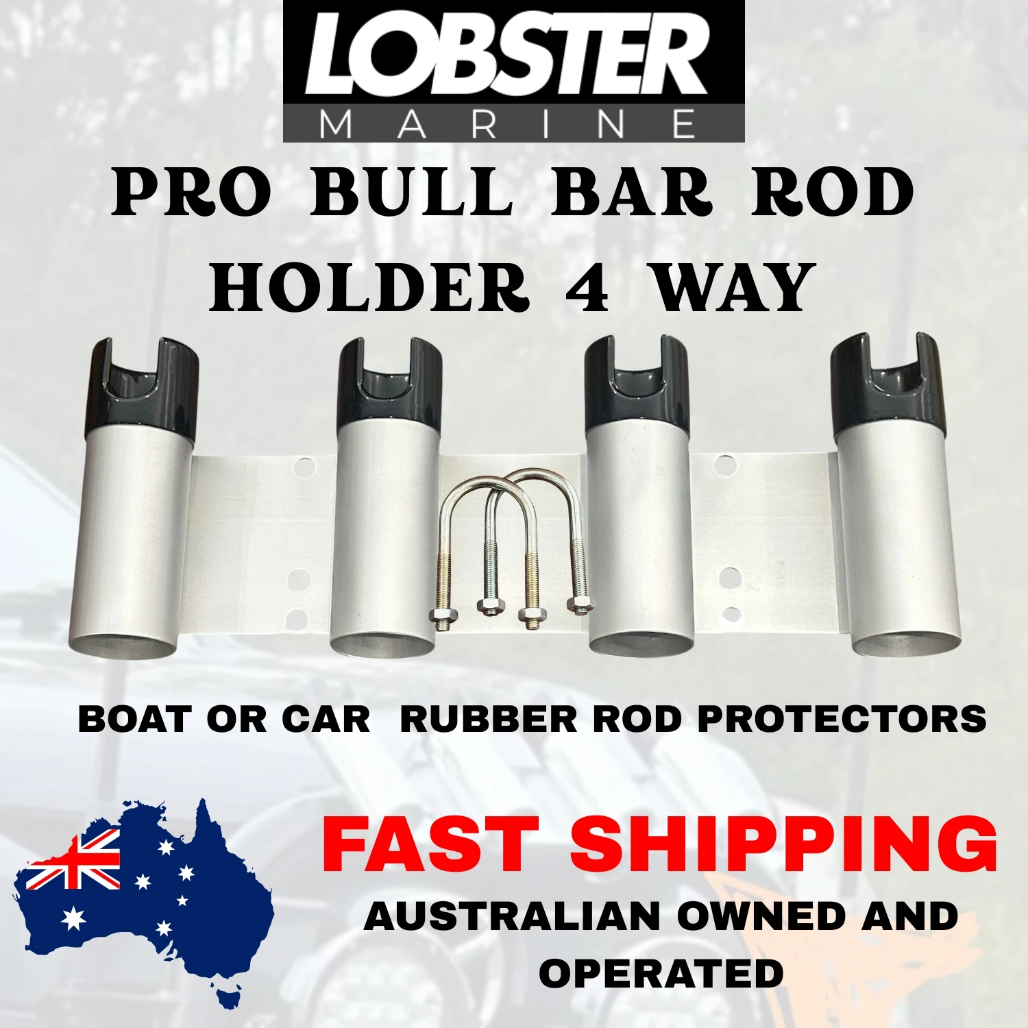 Bull Bar Rod Holder 4 Way - Image 8