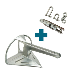 Super Sarca Anchor 4 + Swivel Shackle Kit - For 7.5m - 9m Boats