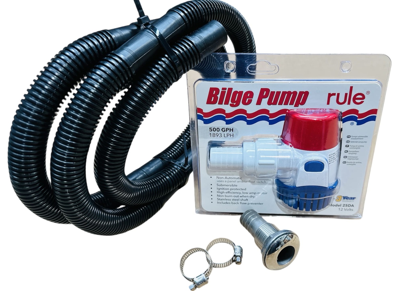Electric Bilge Pump 500 GPH Kit - Image 3