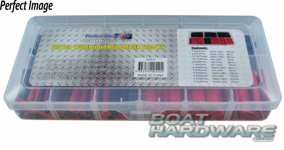 Adhesive Lined Waterproof Heat Shrink Tubes - Assorted - 120pc - Image 3