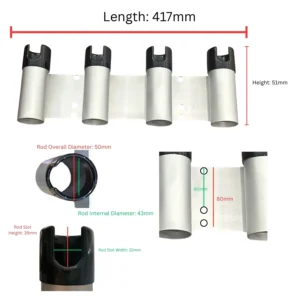Bull Bar Rod Holder 4 Way