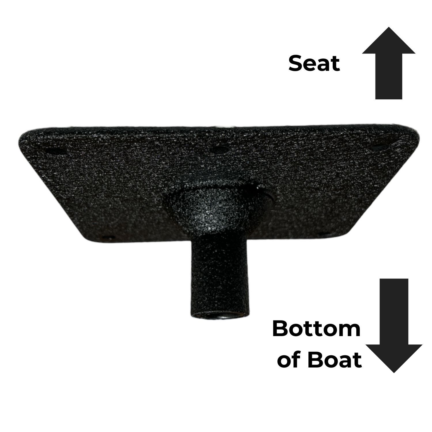 Kingpin Boat Seat Pedestal Base Square (177mm x 177mm) - Image 2