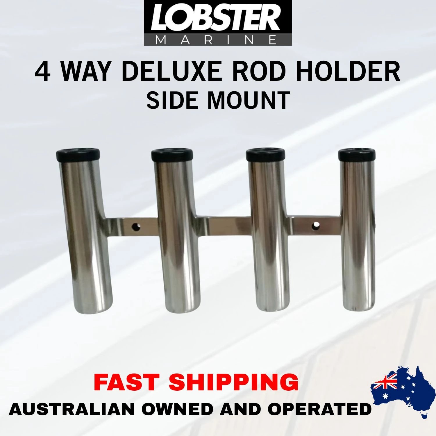 Deluxe 4 Way Rod Holder - Side Mount - Image 8