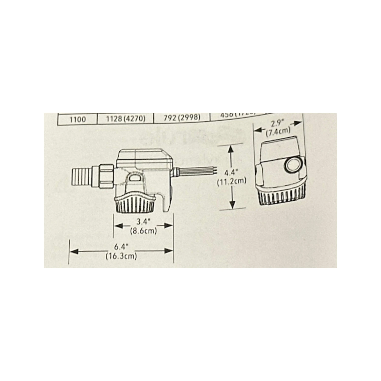 Rule Mate Fully Automatic Bilge Pump 800GPH Submersible - Image 6