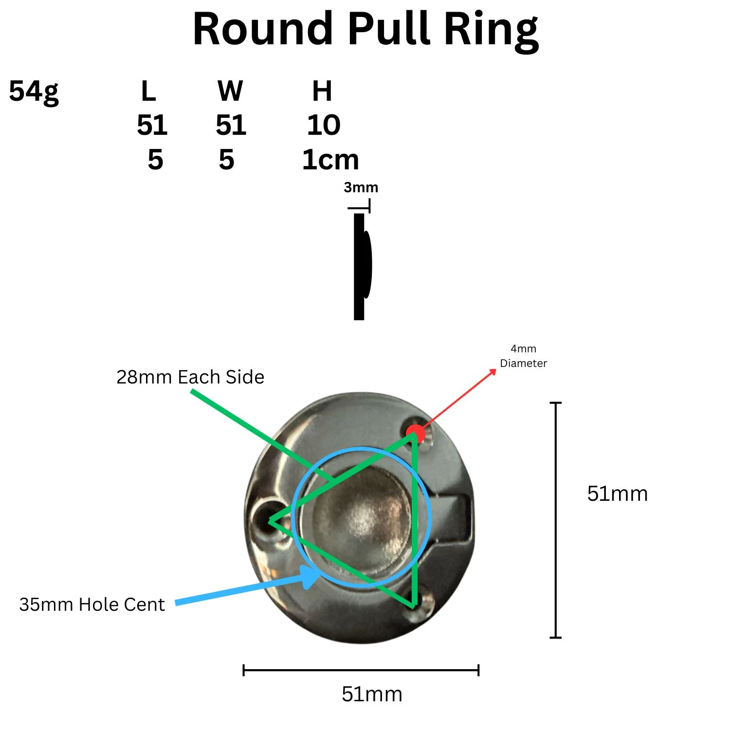 Lift Ring - Stainless Steel - Round - Image 6