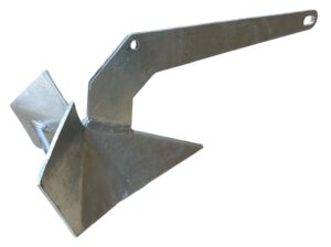10kg Plough Anchor Delta Style - Galvanised Fixed Head