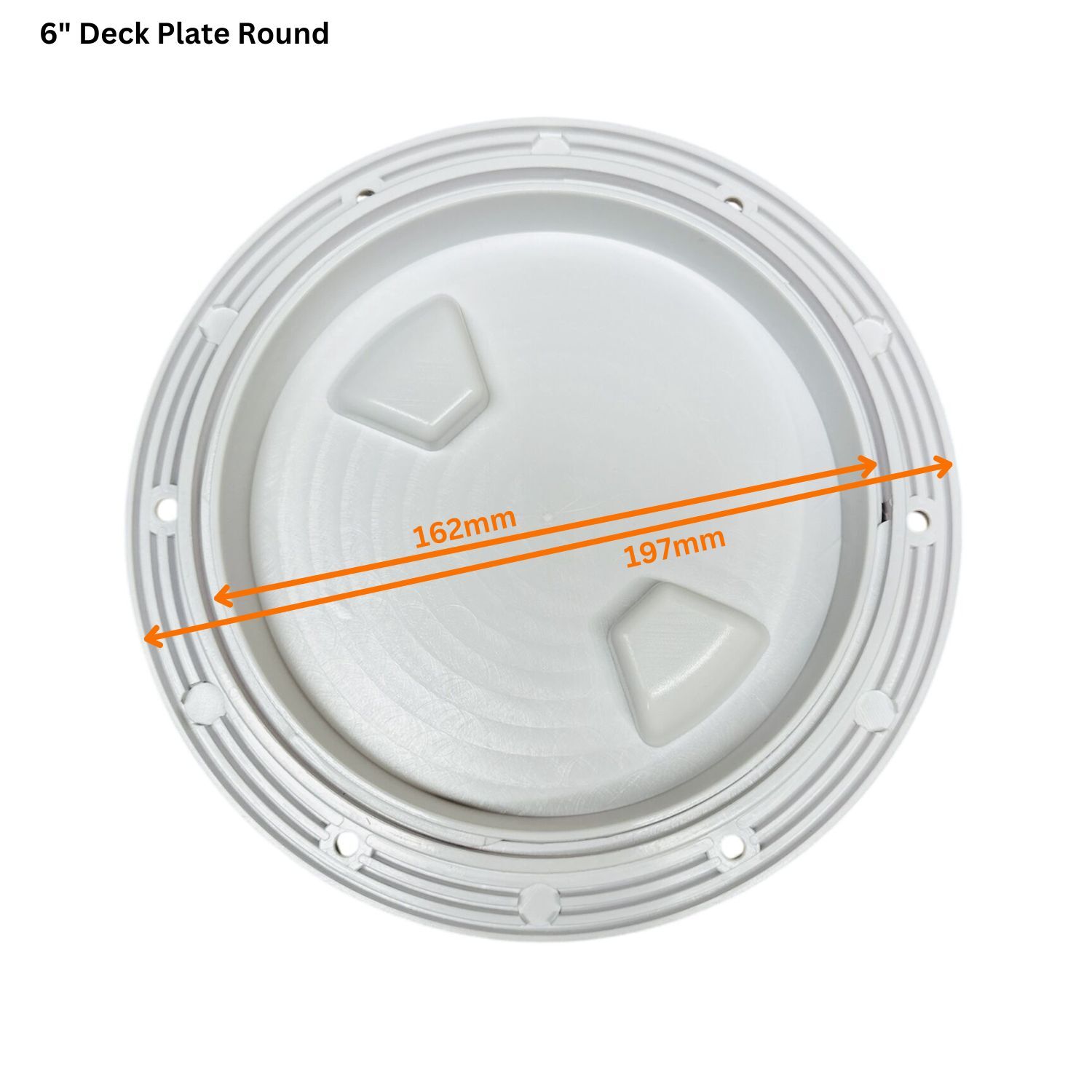 Deck Plate 162mm (6") Plastic White - Image 6