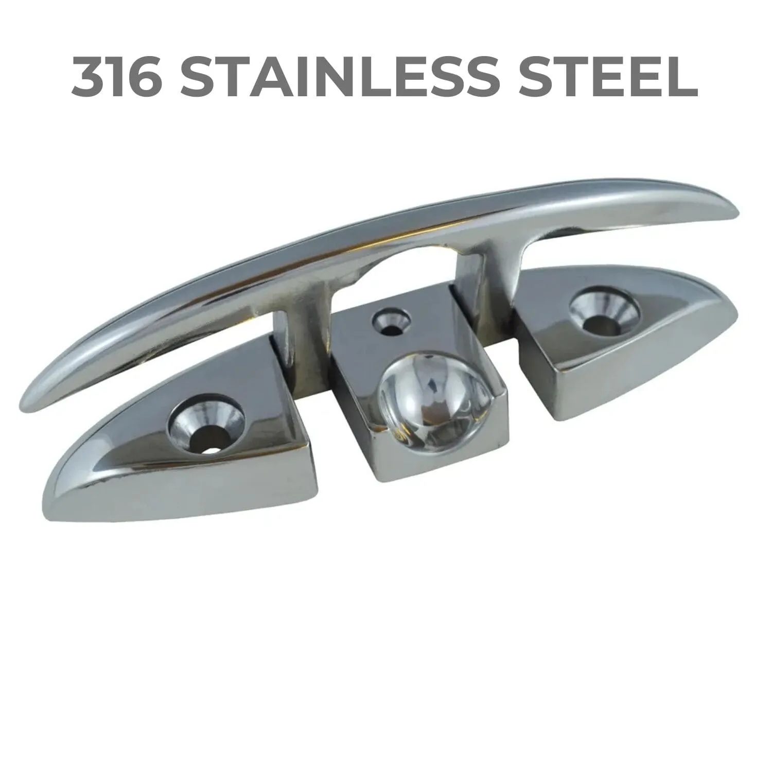 Boat Cleat Folding x 2 - 129mm - Image 5