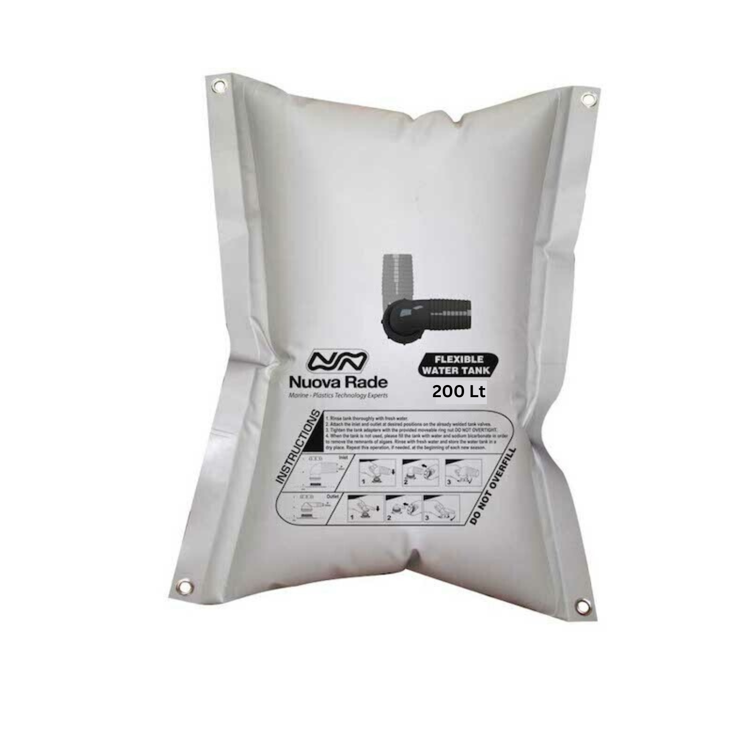Nuova Rade Flexible Water Tank Rectangle 200L
