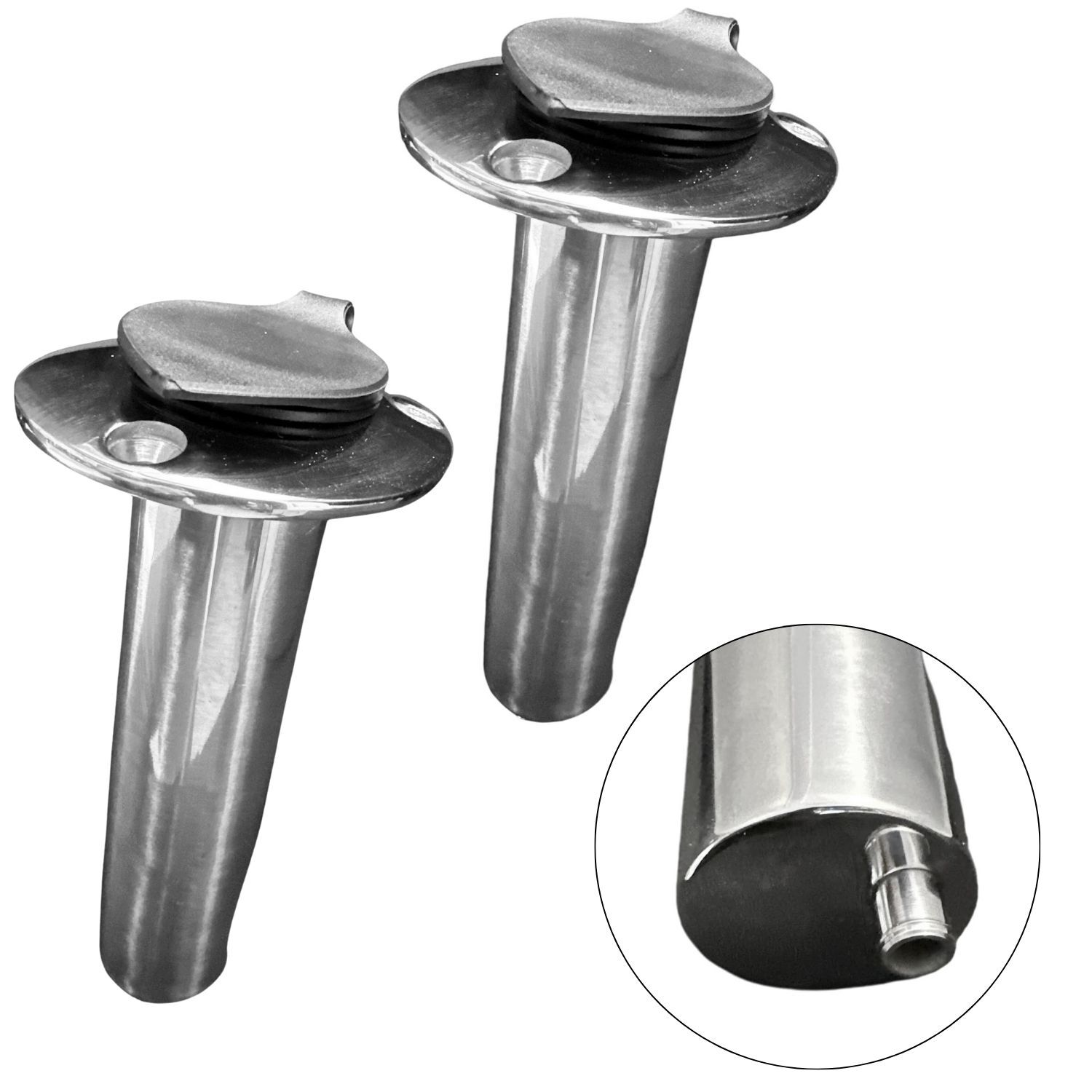 2 x Flush Mount Rod Holder – 90° – PVC Lined