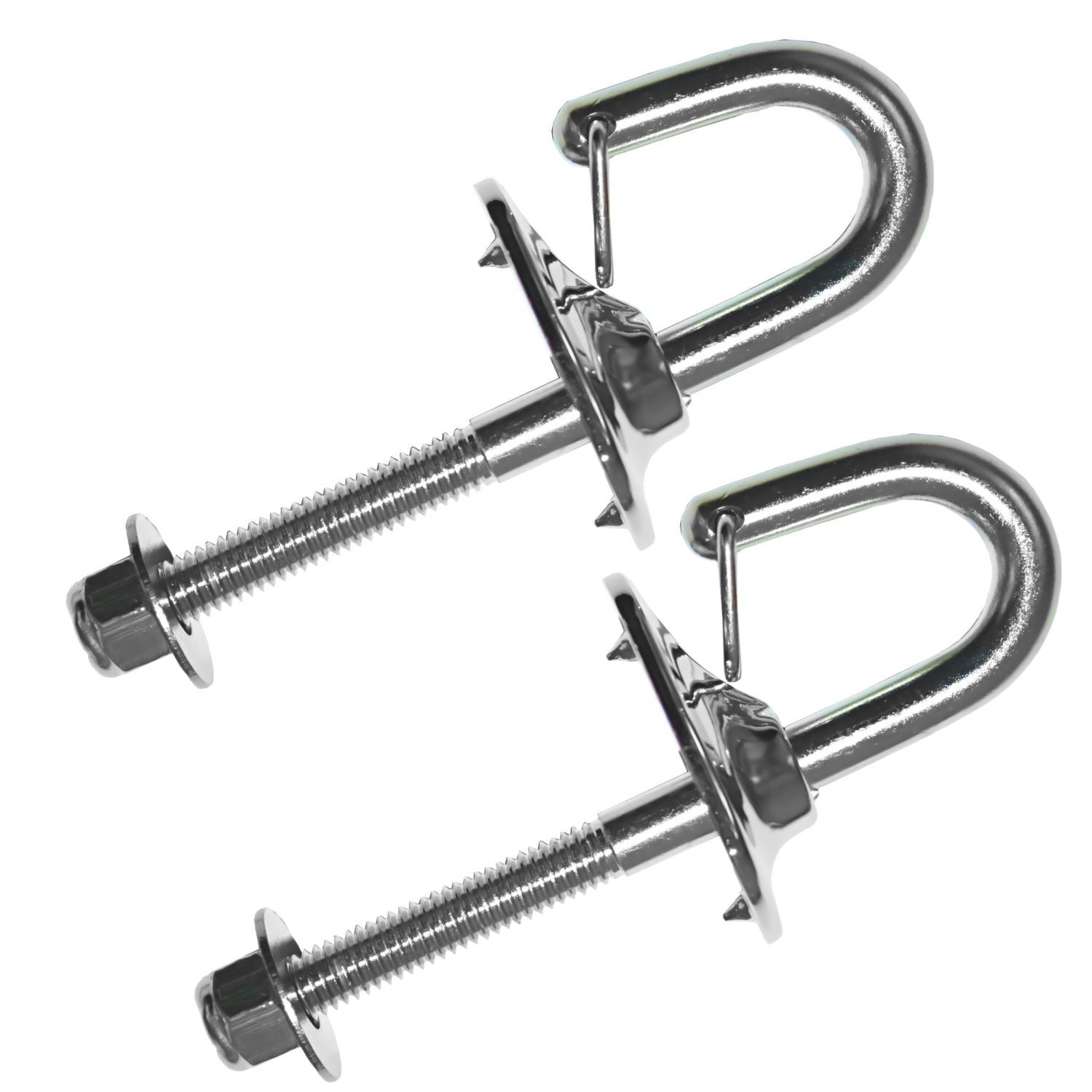 2 x Boat Ski Hooks Stainless Steel for Ski Rope Transom mount