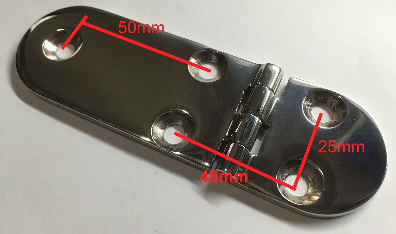 Door Hinge - Top Mount - 125 x 40mm - Image 3