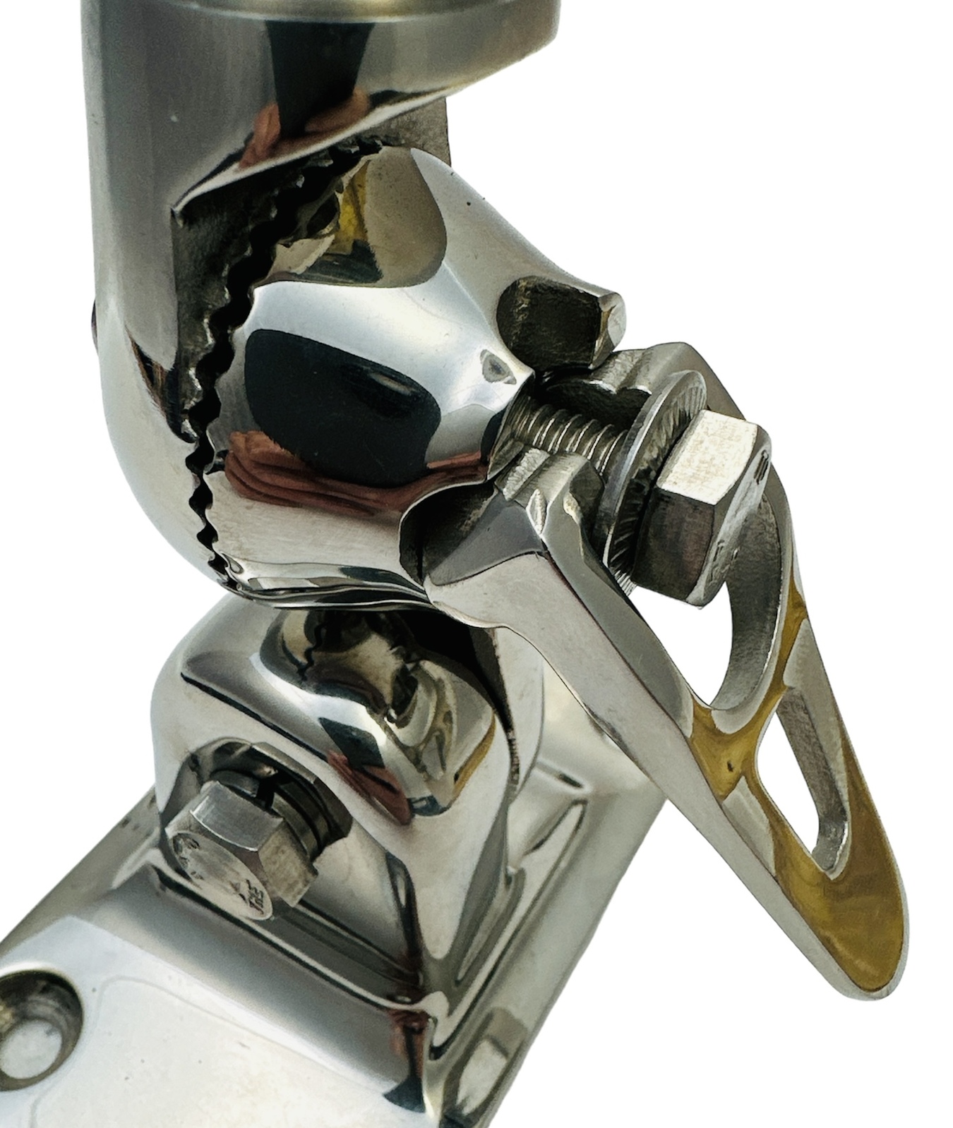 Antenna Ratchet Mount with Cable Hole - Stainless Steel - Image 5
