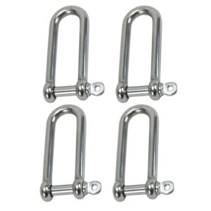 4 x Long D Shackle - 10mm