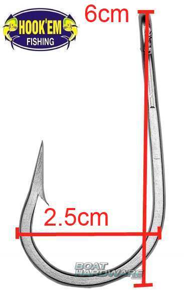Shark/Game Rig 6/0 Single Hook with 200lb Wire Trace - Image 3