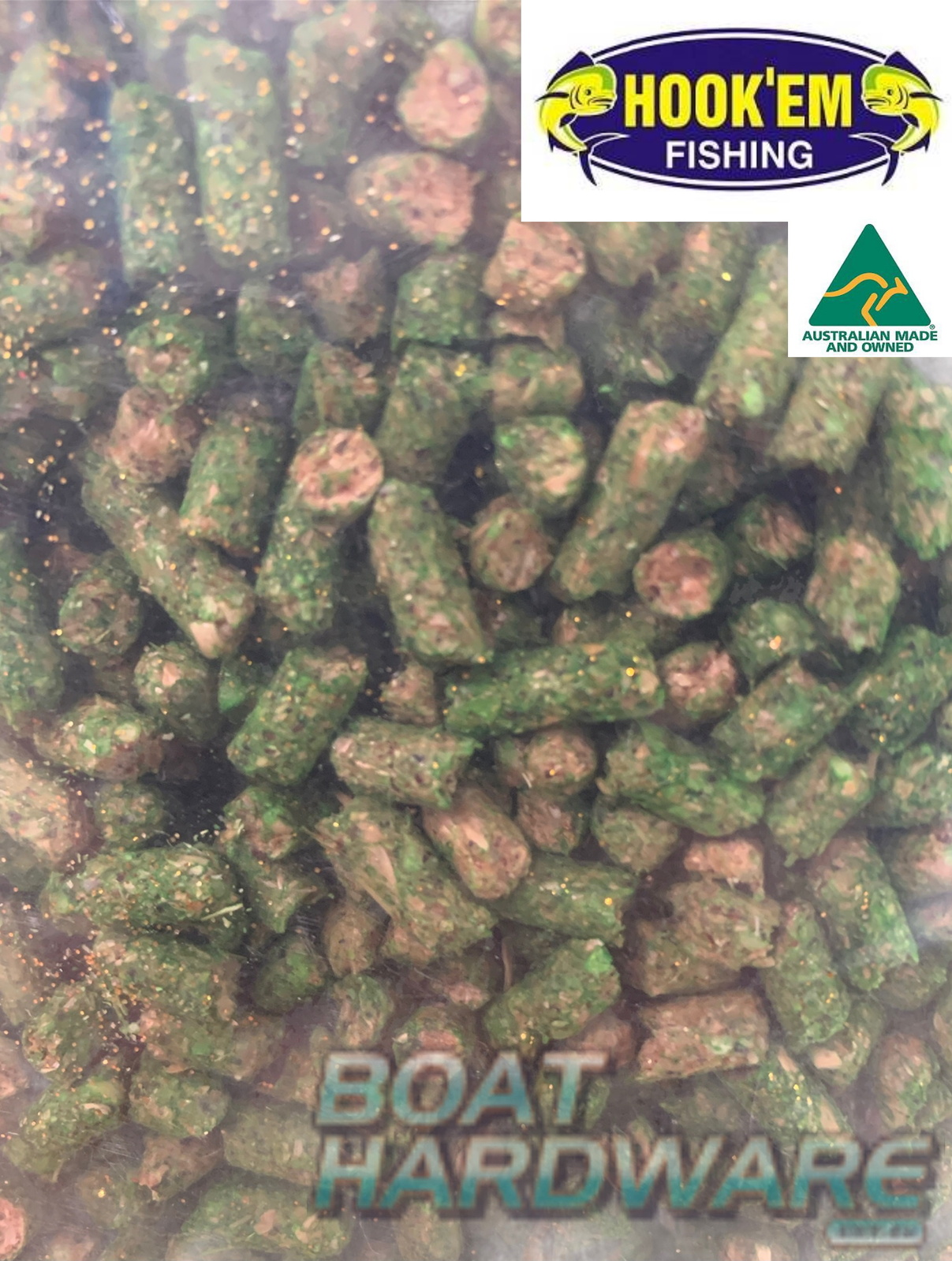 Berley Burley Bait GREEN SMALL Pellet Whiting Pack 1KG - Image 3