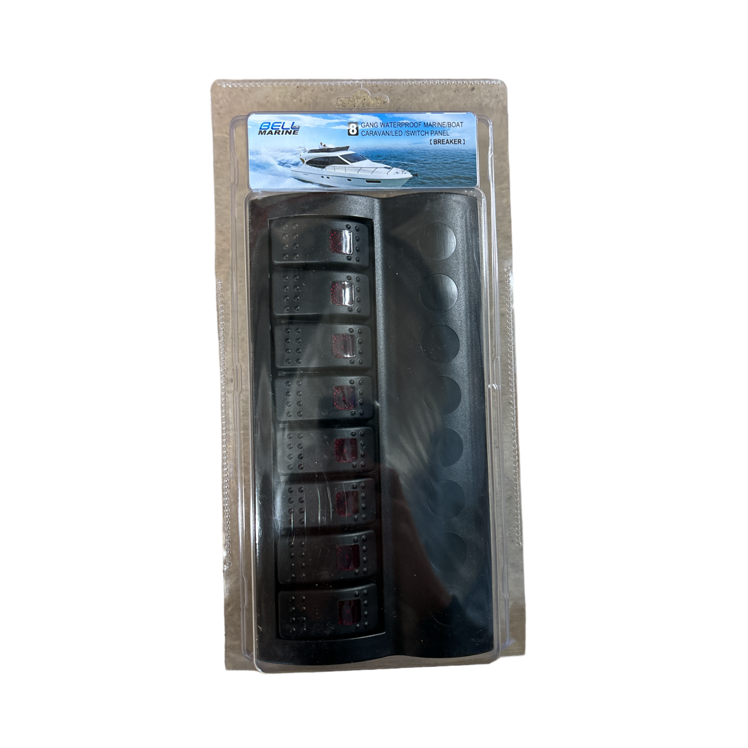 Waterproof 8 Gang Switch Panel - Pre-Wired (with Circuit Breakers) - Image 2