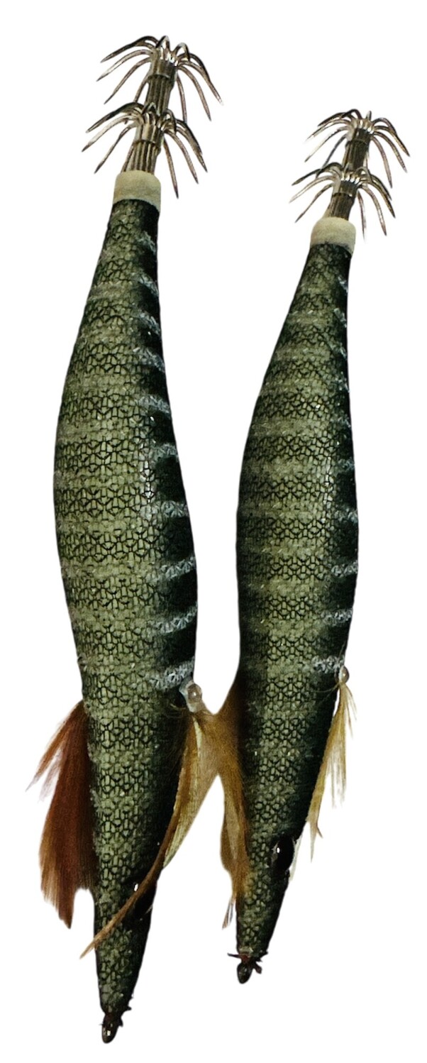 2 x Squid Jig Hosaku Master Pro 4 grams Black Stripe - Image 3