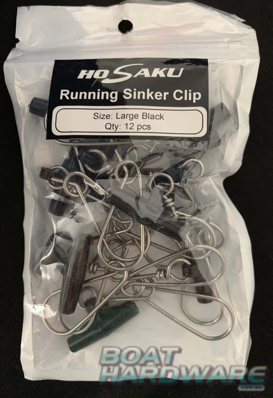 Running Sinker Clip Large BLACK (Pack of 12) - Image 2
