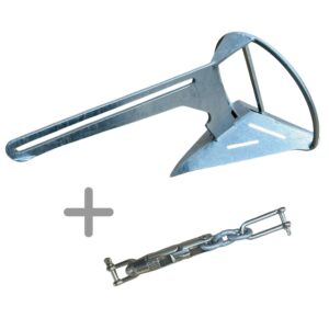 Super Sarca Anchor 2 + Swivel Shackle Kit | For 4.5–6m Boats